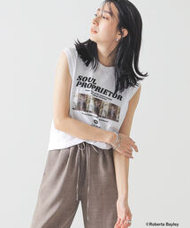 GOOD ROCK SPEED | GOOD ROCK SPEED × BEAMS LIGHTS / 別注 フォトプリント ノースリーブ カットソー(Tシャツ/カットソー)