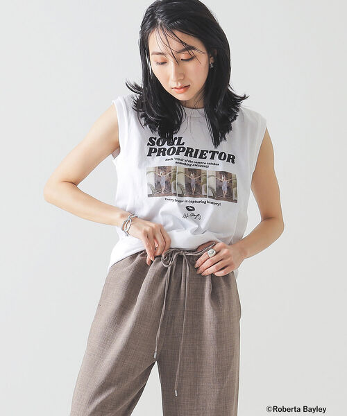 GOOD ROCK SPEED（グッドロックスピード）の「GOOD ROCK SPEED × BEAMS LIGHTS / 別注 フォトプリント ノースリーブ カットソー（Tシャツ/カットソー・レディース・その他/その他1・MEDIUM）」の3枚目の写真