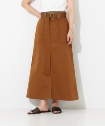 Dickies | 【Dickiesコラボ 別注】ウエスト配色 ベルトチノロングスカート(スカート)