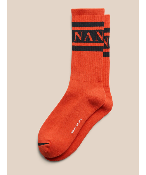 Banana Republic（バナナリパブリック）の「クールマックス(R) ロゴ クルーソックス（ソックス/靴下・メンズ・ホワイト/ブラック/ネイビー/グレー/イエロー/ブルー/カーキ/オレンジ・ONE SIZE）」の8枚目の写真