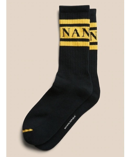 Banana Republic（バナナリパブリック）の「クールマックス(R) ロゴ クルーソックス（ソックス/靴下・メンズ・ホワイト/ブラック/ネイビー/グレー/イエロー/ブルー/カーキ/オレンジ・ONE SIZE）」の7枚目の写真