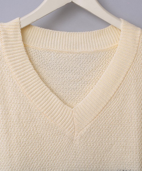 JUGLANS(ユグランス)の「【Revo.】コットンアクリルパネルボーダーニットベスト/メンズ(ベスト・メンズ・ホワイト/ネイビー/ブルー・M/L)」の10枚目の写真