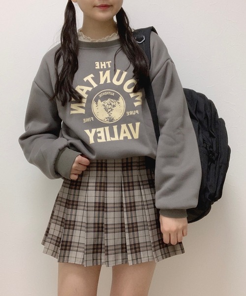 Cham.(チャム)の「カレッジロゴスウェット(スウェット・レディース・グレー/オフホワイト・F)」の12枚目の写真