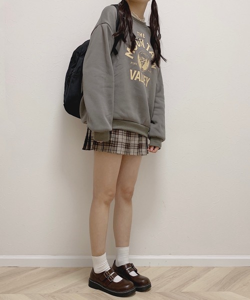Cham.(チャム)の「カレッジロゴスウェット(スウェット・レディース・グレー/オフホワイト・F)」の8枚目の写真