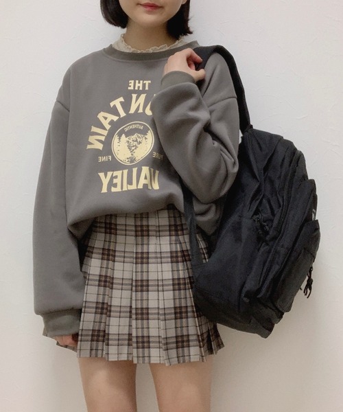 Cham.(チャム)の「カレッジロゴスウェット(スウェット・レディース・グレー/オフホワイト・F)」の10枚目の写真