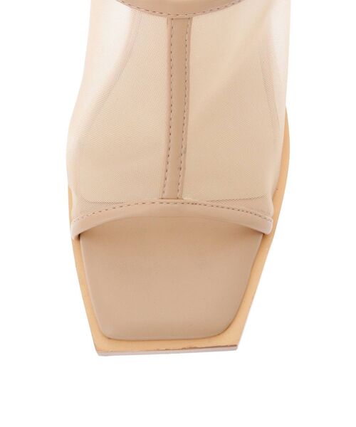 LAGUNAMOON（ラグナムーン）の「ウッドヒールメッシュサンダル（サンダル・レディース・グリーン/ベージュ・SMALL/MEDIUM）」の13枚目の写真