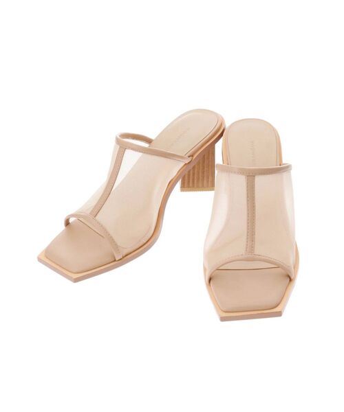 LAGUNAMOON（ラグナムーン）の「ウッドヒールメッシュサンダル（サンダル・レディース・グリーン/ベージュ・SMALL/MEDIUM）」の15枚目の写真