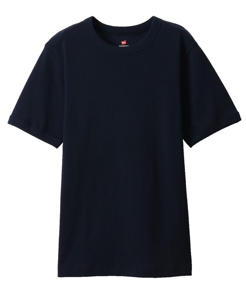 HANES（ヘインズ）の「【Hanes/ヘインズ】メンズ ビーフィー リブTシャツ（Tシャツ/カットソー・メンズ・ホワイト/ブラック/ネイビー/ヘザーグレー・SMALL/MEDIUM/LARGE/X-LARGE）」の4枚目の写真