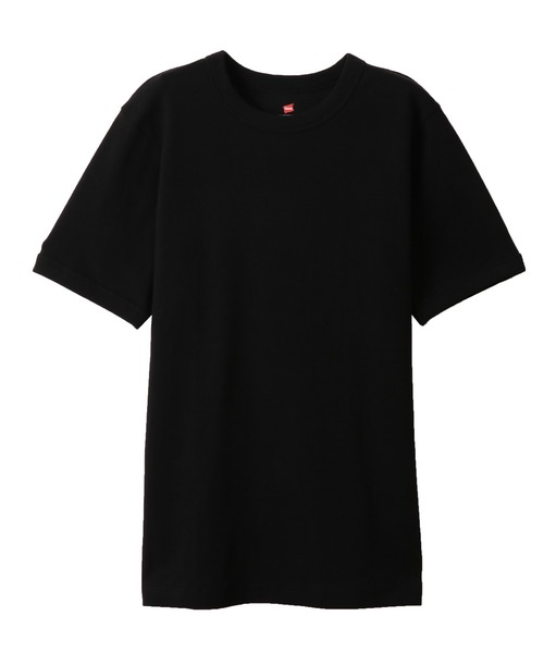 HANES（ヘインズ）の「【Hanes/ヘインズ】メンズ ビーフィー リブTシャツ（Tシャツ/カットソー・メンズ・ホワイト/ブラック/ネイビー/ヘザーグレー・SMALL/MEDIUM/LARGE/X-LARGE）」の2枚目の写真