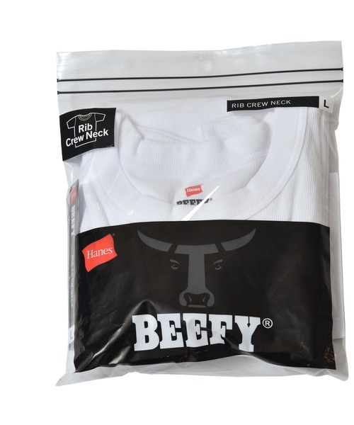HANES（ヘインズ）の「【Hanes/ヘインズ】メンズ ビーフィー リブTシャツ（Tシャツ/カットソー・メンズ・ホワイト/ブラック/ネイビー/ヘザーグレー・SMALL/MEDIUM/LARGE/X-LARGE）」の17枚目の写真