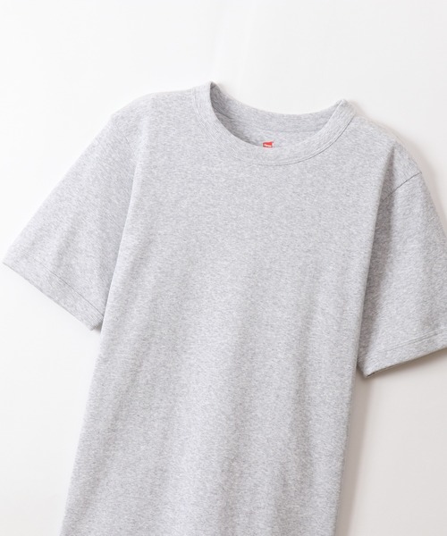 HANES（ヘインズ）の「【Hanes/ヘインズ】メンズ ビーフィー リブTシャツ（Tシャツ/カットソー・メンズ・ホワイト/ブラック/ネイビー/ヘザーグレー・SMALL/MEDIUM/LARGE/X-LARGE）」の7枚目の写真