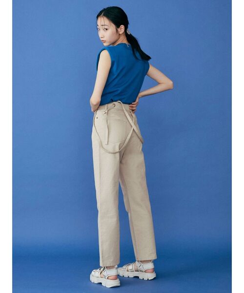 MURUA(ムルーア)の「オーバーショルダーニットタンク(タンクトップ・レディース・ライトグレー/ブラック/ブルー/ベージュ・FREE)」の18枚目の写真