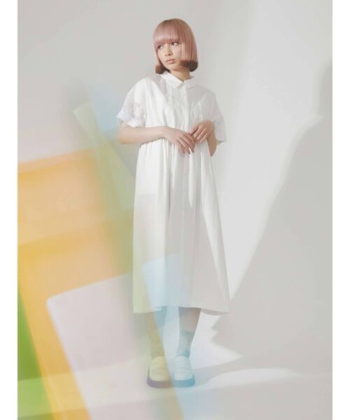 merry jenny(メリージェニー)の「キリカエシアーシャツワンピース(ワンピース・レディース・オフホワイト/ブラック/ネイビー・FREE)」の18枚目の写真