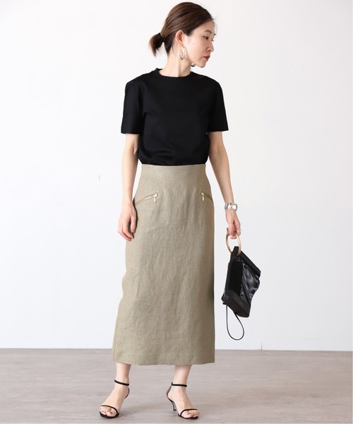 【美品】VERMEIL par iena／後ろボタンペプラムスカート／38サイズ 美品】VERMEIL par iena／後ろボタンペプラムスカート／38サイズ