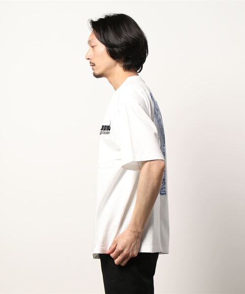 Dunno（ドノウ）の「【DUNNO/ダノウ】Zen M.Hunter Tee ユニセックス（Tシャツ/カットソー・メンズ・ホワイト/パープル・MEDIUM/LARGE）」の22枚目の写真