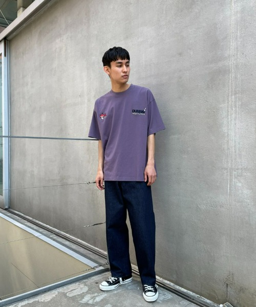Dunno（ドノウ）の「【DUNNO/ダノウ】Zen M.Hunter Tee ユニセックス（Tシャツ/カットソー・メンズ・ホワイト/パープル・MEDIUM/LARGE）」の11枚目の写真