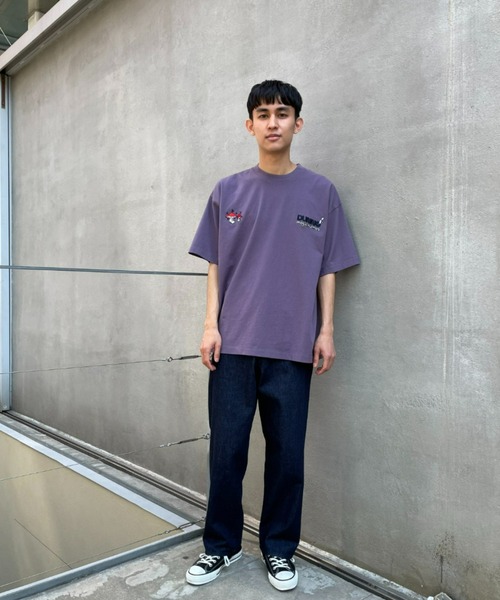 Dunno（ドノウ）の「【DUNNO/ダノウ】Zen M.Hunter Tee ユニセックス（Tシャツ/カットソー・メンズ・ホワイト/パープル・MEDIUM/LARGE）」の12枚目の写真