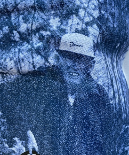 Dunno（ドノウ）の「【DUNNO/ダノウ】Zen M.Hunter Tee ユニセックス（Tシャツ/カットソー・メンズ・ホワイト/パープル・MEDIUM/LARGE）」の6枚目の写真