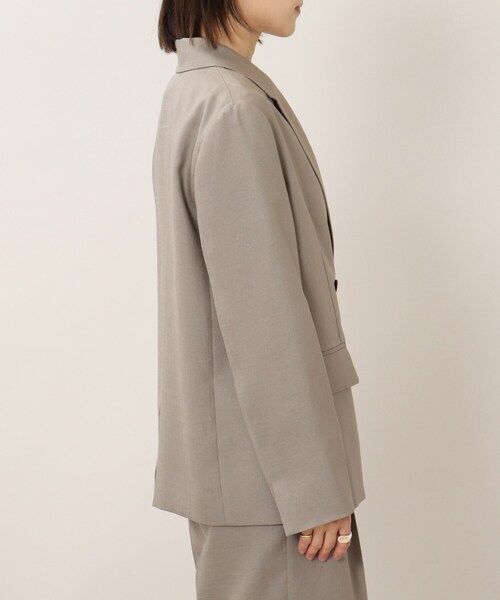 UNTITLED（アンタイトル）の「◆【SET UP】リネンライク ダブルブレストジャケット＜洗える＞（スーツジャケット・レディース・サンドベージュ/ベージュ・42/04/02/44/00/48/03/01）」の7枚目の写真