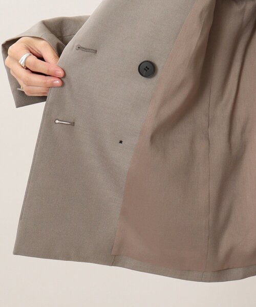 アンタイトル　リネン混ブレストジャケット　ダブル　ストレッチ 　42　XL DRESSTERIOR｜【セットアップ】リネン混ダブルブレスト