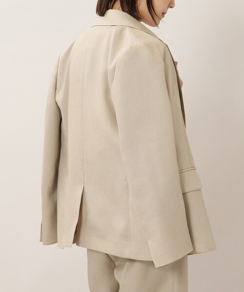 アンタイトル　リネン混ブレストジャケット　ダブル　ストレッチ 　42　XL DRESSTERIOR｜【セットアップ】リネン混ダブルブレスト