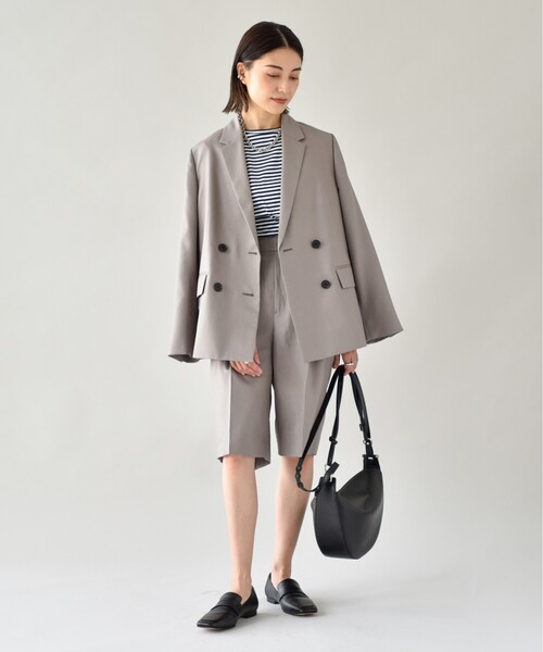 UNTITLED（アンタイトル）の「◆【SET UP】リネンライク ダブルブレストジャケット＜洗える＞（スーツジャケット・レディース・サンドベージュ/ベージュ・42/04/02/44/00/48/03/01）」の20枚目の写真