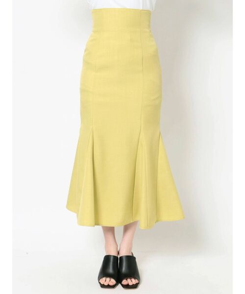 MURUA（ムルーア）の「リネンタッチハイウエストナローマーメイドスカート（スカート・レディース・ブラック/ベージュ/オリーブ/アイボリー・1/2/0）」の14枚目の写真