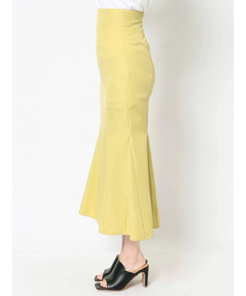 MURUA（ムルーア）の「リネンタッチハイウエストナローマーメイドスカート（スカート・レディース・ブラック/ベージュ/オリーブ/アイボリー・1/2/0）」の13枚目の写真