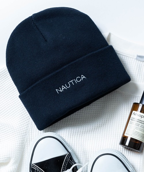 NAUTICA（ノーティカ）の「【NAUTICA】KNIT WATCH ニットキャップ　NT058（ニットキャップ/ビーニー・メンズ・ホワイト/ブラック/ネイビー/レッド・FREE）」の3枚目の写真