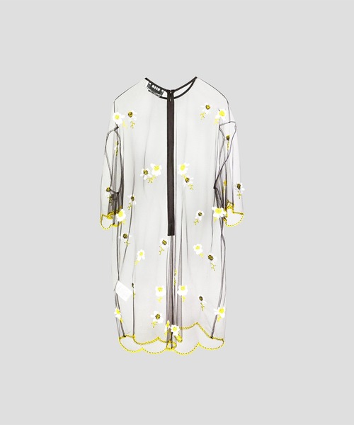 MSGM(エムエスジーエム)の「3D DAISY チュールドレス(ドレス・レディース・ブラック・38)」の6枚目の写真