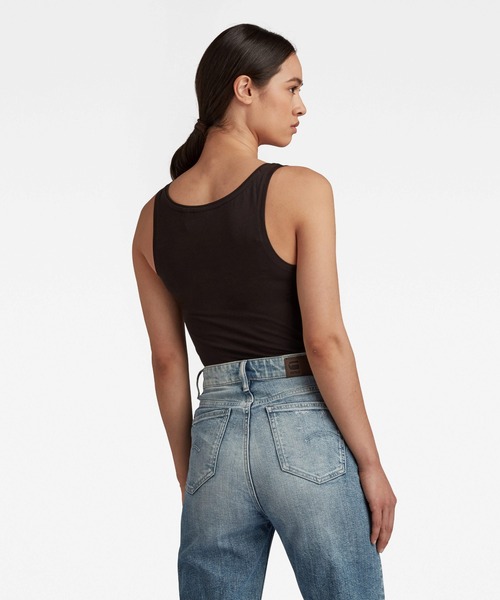 G-STAR(ジースター)の「BASIC ROUND NECK TANKTOP(タンクトップ・レディース・ホワイト/ブラック・SMALL/MEDIUM/X-SMALL)」の7枚目の写真