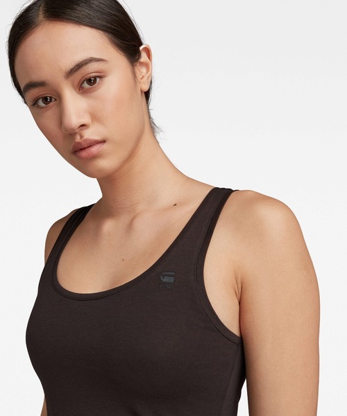 G-STAR(ジースター)の「BASIC ROUND NECK TANKTOP(タンクトップ・レディース・ホワイト/ブラック・SMALL/MEDIUM/X-SMALL)」の8枚目の写真