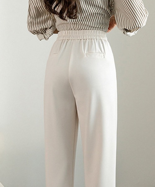 aimoha（アイモハ）の「後ろウェストゴムスラックス（スラックス・レディース・ブラック/ベージュ・SMALL/MEDIUM/LARGE/X-LARGE/XX-LARGE）」の12枚目の写真