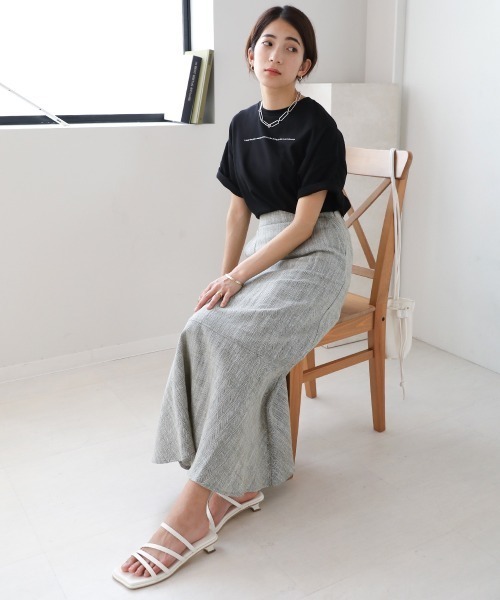 Bou Jeloud（ブージュルード）の「コットン天竺バックフォトプリントトップス（Tシャツ/カットソー・レディース・ブラック/ブラウン/オフホワイト/イエロー・FREE）」の18枚目の写真