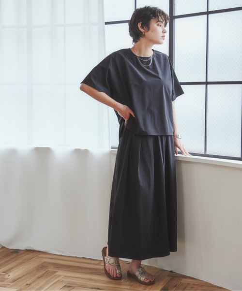 ANGIE(アンジー)の「【接触冷感】BIGシルエットプルオーバー(Tシャツ/カットソー・レディース・ブラック/ブラウン/グリーン・FREE)」の19枚目の写真