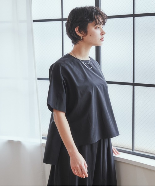 ANGIE(アンジー)の「【接触冷感】BIGシルエットプルオーバー(Tシャツ/カットソー・レディース・ブラック/ブラウン/グリーン・FREE)」の11枚目の写真