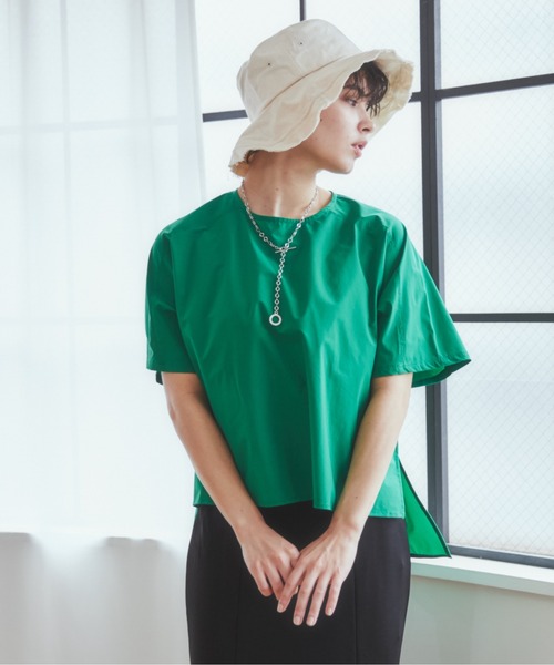 ANGIE(アンジー)の「【接触冷感】BIGシルエットプルオーバー(Tシャツ/カットソー・レディース・ブラック/ブラウン/グリーン・FREE)」の6枚目の写真