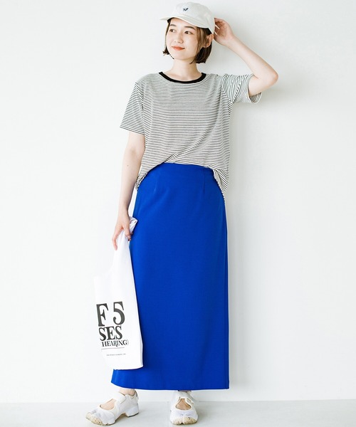 haco!（ハコ）の「シンプルTシャツに飽きた！コーデにアクセントが欲しい！そんなときにさっと着てかわいい　柄とシルエットで体操服見えを回避したリンガーTシャツby who made me（Tシャツ/カットソー・レディース・ホワイト×ブラック/ブラウン系その他・SMALL/MEDIUM/LARGE/X-LARGE）」の13枚目の写真