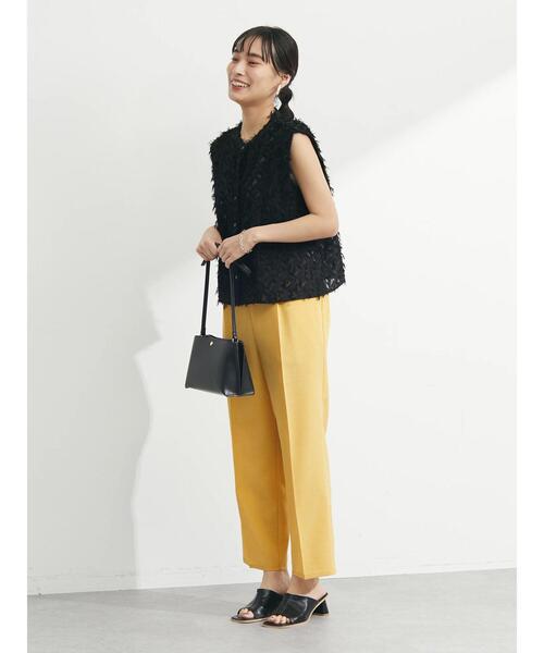 Sugar spoon（シュガースプーン）の「・SUGAR SPOON フリンジジャカードブラウス（シャツ/ブラウス・レディース・ブラック/アイボリー/イエロー・FREE）」の6枚目の写真