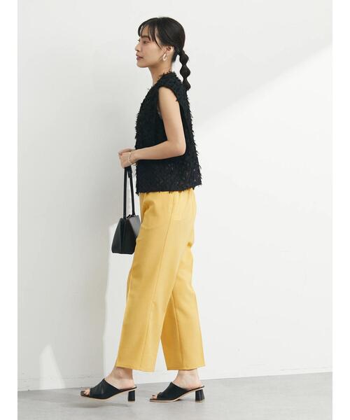 Sugar spoon（シュガースプーン）の「・SUGAR SPOON フリンジジャカードブラウス（シャツ/ブラウス・レディース・ブラック/アイボリー/イエロー・FREE）」の12枚目の写真