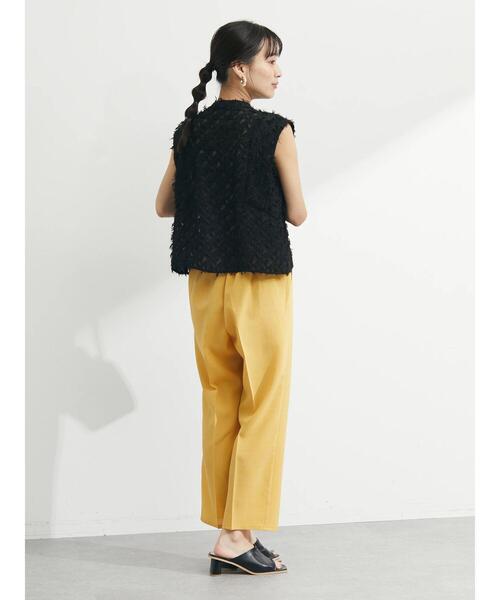 Sugar spoon（シュガースプーン）の「・SUGAR SPOON フリンジジャカードブラウス（シャツ/ブラウス・レディース・ブラック/アイボリー/イエロー・FREE）」の15枚目の写真