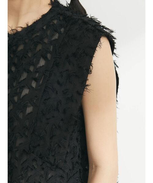 Sugar spoon（シュガースプーン）の「・SUGAR SPOON フリンジジャカードブラウス（シャツ/ブラウス・レディース・ブラック/アイボリー/イエロー・FREE）」の13枚目の写真