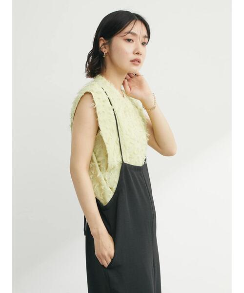 Sugar spoon（シュガースプーン）の「・SUGAR SPOON フリンジジャカードブラウス（シャツ/ブラウス・レディース・ブラック/アイボリー/イエロー・FREE）」の11枚目の写真