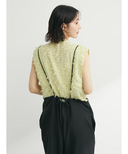 Sugar spoon（シュガースプーン）の「・SUGAR SPOON フリンジジャカードブラウス（シャツ/ブラウス・レディース・ブラック/アイボリー/イエロー・FREE）」の21枚目の写真