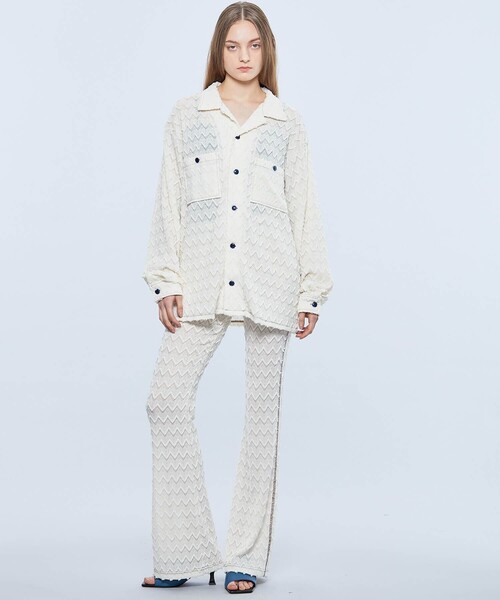 Cycle By Myob（サイクル バイ エムワイオービー）の「【Cycle By Myob】ウエスタンコスモストラウザーズ CYCLESS22-09-TP（その他パンツ・レディース・ホワイト/ブラック・FREE）」の13枚目の写真