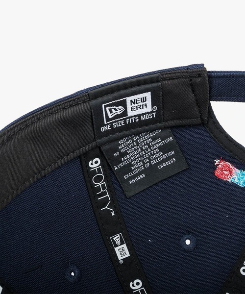 【レア】NEW ERA BTS コラボ　キャップ　ネイビー　フリーサイズ NEW ERA（ニューエラ）の「NEW ERA(ニューエラ)/BTS×NEWERA×MLB