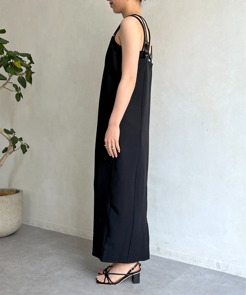 prose verse(プロズヴェール)の「クロスストラップナローキャミワンピ(ワンピース・レディース・グリーン/ブラウン/ブラック・フリ-)」の19枚目の写真