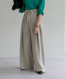 PUAL CE CIN | 麻キャンバスパンツ(その他パンツ)