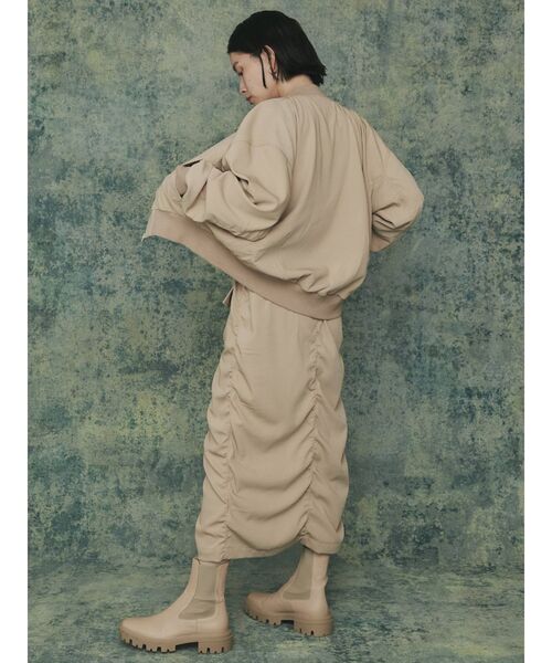 COTORICA（コトリカ）の「【THE DAYZ TOKYO】シャーリングミリタリータイトスカート【セットアップ対応】（スカート・レディース・ベージュ/カーキ・FREE）」の10枚目の写真