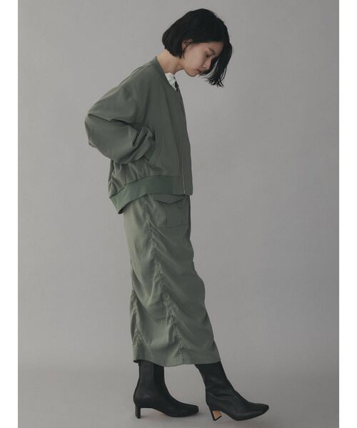 COTORICA（コトリカ）の「【THE DAYZ TOKYO】シャーリングミリタリータイトスカート【セットアップ対応】（スカート・レディース・ベージュ/カーキ・FREE）」の9枚目の写真